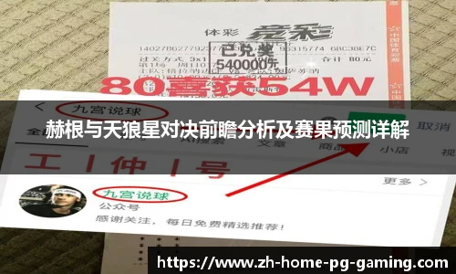 赫根与天狼星对决前瞻分析及赛果预测详解